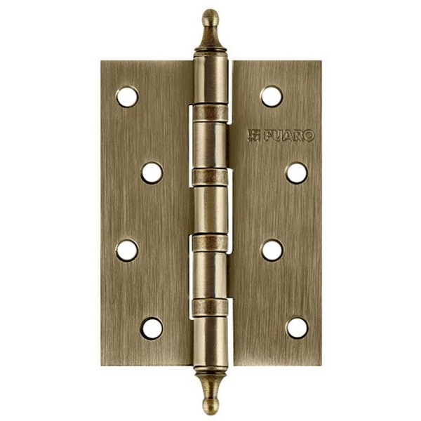 Петля универсальная IN4400UA-BL AB (4BB/A/BL 100x75x2,5) бронза БЛИСТЕР