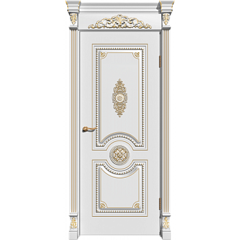 ДП Олимп (Эмаль патина янтарь, тон RAL 9010, B, Глухое)