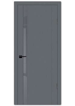 Дверь межкомнатная PSC-10 цвет Графит (Серый лакобель)