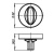 Ручка поворотная WC-BOLT BK6 URB/HD OB-13 Античная бронза