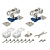 Комплект роликов для раздвижных дверей DIY Comfort 60/4 kit (877)