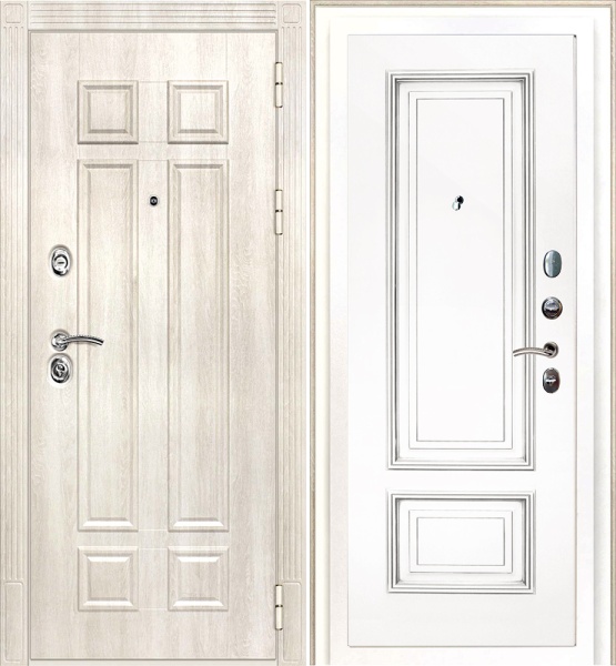 ДМ Гера-2 шагр.RAL1013замки Kale(Дуб филад.кремФЛ-2507/Smalta-08эмальRal9003Белый,пат.серебро)/960ПР