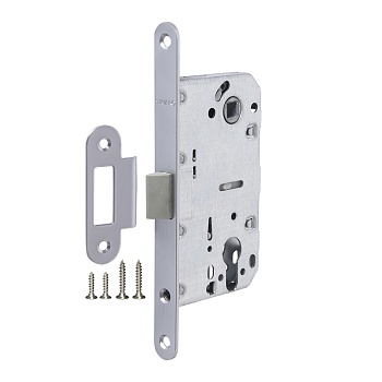 Корпус Fuaro (Фуаро) врезного замка c защёлкой PLASTP85C-50 (P85C-50) SSC сатинированный хром