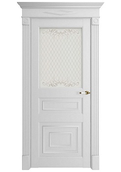 Дверь межкомнатная Florence 62001 цвет Белый Серена