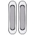 Ручки для раздвижных дверей Soft LINE SL-010 CP