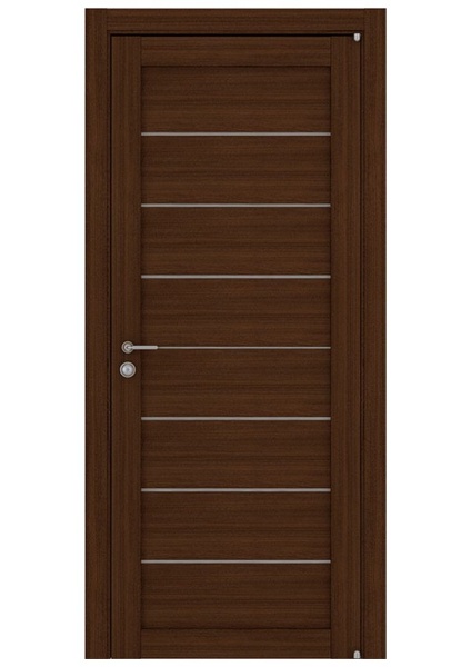Дверь межкомнатная LIGHT 2125 цвет Орех вельвет