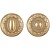 Ручка поворотная BK6 SM GOLD-24 золото 24К