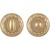 Ручка поворотная BK6 SM GOLD-24 золото 24К