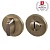 Ручка поворотная WC-BOLT BK6 URS AB-7 Бронза