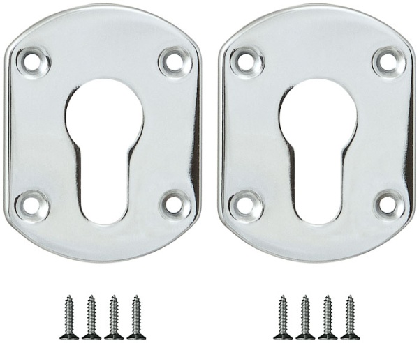 Накладка Fuaro (Фуаро) на цилиндр ESC.C+C/OV.set (ESC031) CP хром (2шт.)