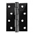 Петля универсальная IN4400U-BL BN (4BB/BL 100x75x2,5) черный глянец БЛИСТЕР
