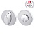 Ручка поворотная WC-BOLT BK6 URS CP-8 Хром