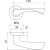 Ручка раздельная Corona LD23-1SN/CP-3 матовый никель/хром Ручка раздельная Corona LD23-1SN/CP-3 матовый никель/хром