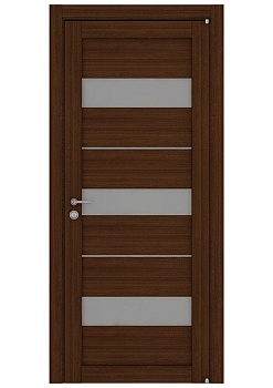 Дверь межкомнатная LIGHT 2126 цвет Орех вельвет