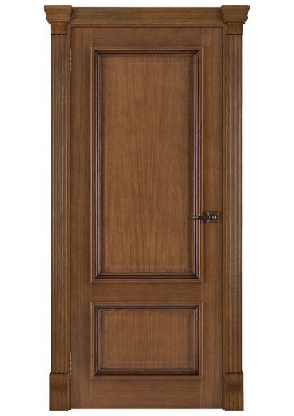 Дверь межкомнатная Корсика (широкий фигурный багет) цвет Дуб Patina Antico