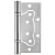 Петля универсальная без врезки IN4500W-BL SC (500-2BB/BL 100x2,5) сатинированный хром БЛИСТЕР Петля универсальная без врезки IN4500W-BL SC (500-2BB/BL 100x2,5) сатинированный хром БЛИСТЕР