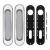 Ручки для раздвижных дверей Soft LINE SL-010 CP