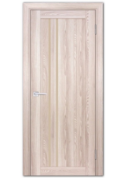 Дверь межкомнатная PSK-10 цвет Ривьера крен-экрю (Кремовый лакобель)