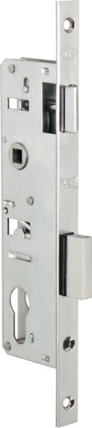 Корпус Kale kilit (Кале килит) узкопрофильного замка с защёлкой 153/P (35 mm) w/b (хром)