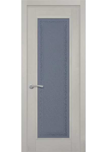 Дверь межкомнатная Аристократ5 Комбинированный Массив дуба цвет Эмаль Грей