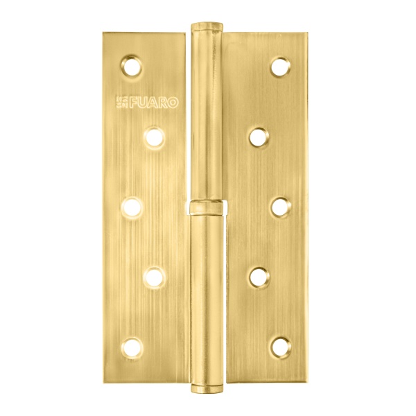 Петля Fuaro (Фуаро) съемная IN5430SR-BL SB правая (413/BL-5 125x75x2,5) мат.золото БЛИСТЕР