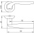 Ручка раздельная BOSTON AR CP-8 хром, квадрат 8x140 мм, стяжки M4(10*50*50)