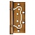 Петля универсальная без врезки IN4500W-BL CFB (500-2BB/BL 100x2,5) кофе глянец БЛИСТЕР