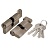 Цилиндровый Ajax (Аякс) механизм (AX102/60) AX1002Knob60 (25+10+25)/HD AB бронза 4Key с вертушкой