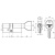 Цилиндровый механизм с вертушкой 100 CM 80 mm (35+10+35) 3 ключа CP хром