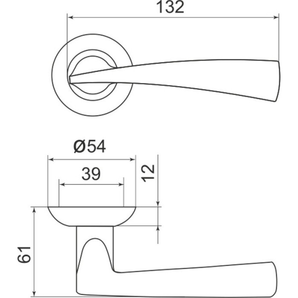 Ручка раздельная Columba LD80-1CP-8 хром
