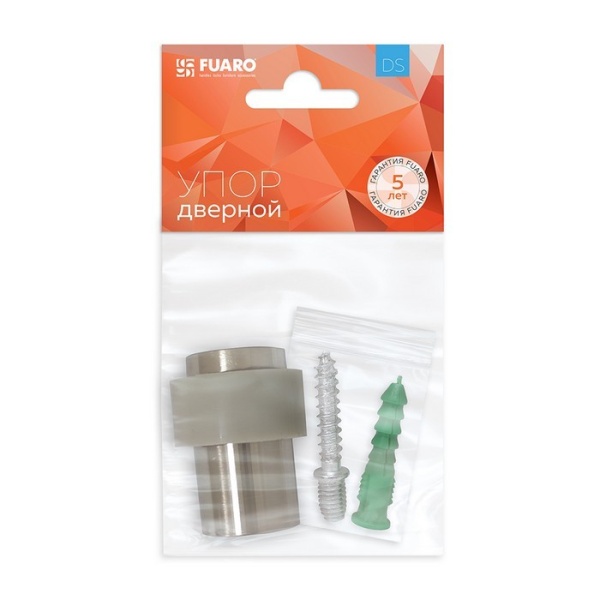 Упор дверной напольный DS-14 SN матовый никель