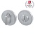 Ручка поворотная WC-BOLT BK6 URS MWSC-33 Итальянский тисненый
