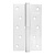 Петля Fuaro (Фуаро) съемная IN5430SL-BL WH левая (413/BL-5 125x75x2,5) белый БЛИСТЕР