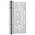 Петля универсальная без врезки IN4500W CP (500-2BB 100x2,5) хром