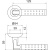 Ручка раздельная Eridan LD37-1SN/CP-3 матовый никель/хром TECH (кв. 8х140)