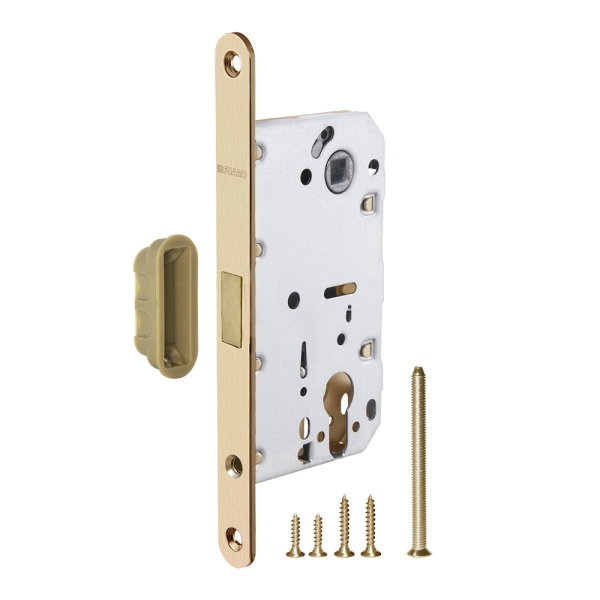 Корпус Fuaro (Фуаро) врезного замка MAGNM85C-50 (M85C-50) SSG сатинированное золото