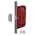 Защелка Fuaro (Фуаро) врезная магнитная MAGNM96WC-50/BL INOX GR-23 графит (блистер)
