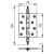 Петля универсальная IN4500UB GP (500-B4) 100x75x3 золото Box