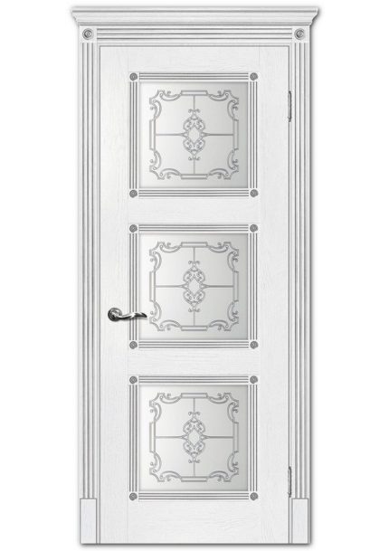 Межкомнатные двери модель Флоренция-4 пломбир