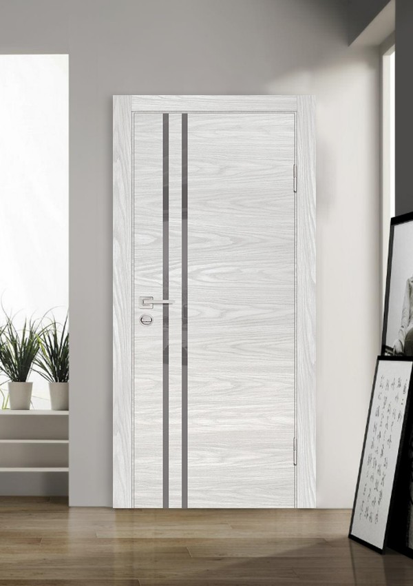 dveri mezhkomnatnyie dveri ekoshpon pvh model p 11 dub skay bezhevyiy seryiy lakobel stil hay tek 02 Межкомнатная дверь модель P-11 имеет прочное каркасное полотно с внутренним наполнением из сотопанели. А также, эта модель защищена кромкой ABS в цвет полотна. Полотна по-умолчанию, не зарезаются под фурнитуру. Возможно исполнение полотен с окрашенной кромкой анодированным методом. <a href="#opisglav">Подробнее</a>