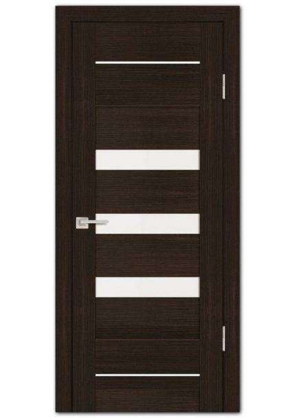 Межкомнатные двери модель PS-18 Венге Мелинга Белый сатинат