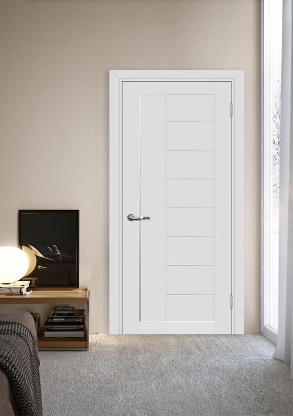 dveri mezhkomnatnyie dveri ekoshpon pvh model psc 17 agat belyiy satinat stil hay tek 03 Мехкомнатная дверь царговой конструкции модель PSC-17. ОТДЕЛКА - Однотонное, матовое полипропиленовое покрытие, приятное на ощупь. Обладает высокими эксплуатационными характеристиками, устойчиво к химическому воздействию щелочей и солнечным лучам. Безопасный для здоровья и практичный материал. <a href="#opisglav">Подробнее</a>