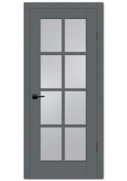 Межкомнатные двери модель PSC-41 Графит Сатинат