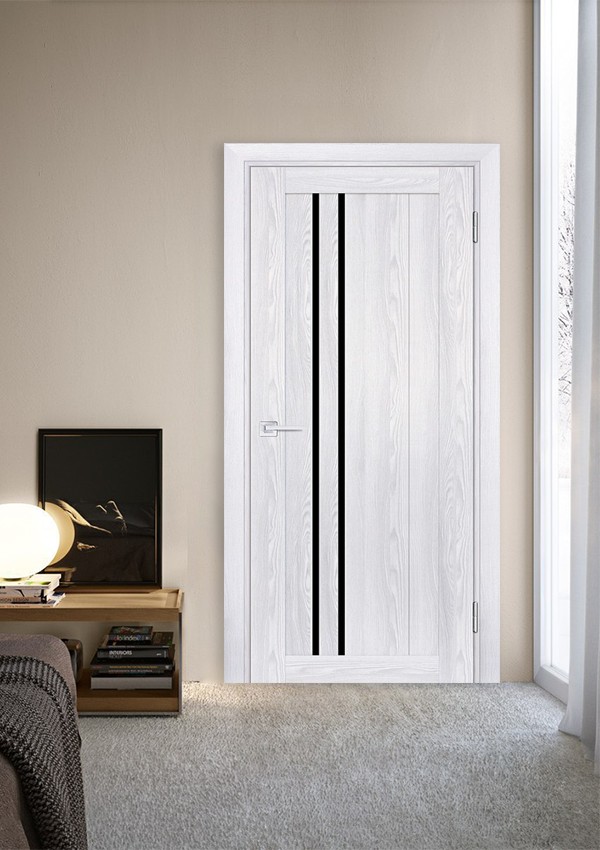 dveri mezhkomnatnyie dveri ekoshpon pvh model psk 10 rivera ays chernyiy lakobel stil hay tek 03 Межкомнатная дверь модели PSK-10 изготавливается с применением бескромочной технологии. Покрытие - НАНОТЕКС с ярко выраженным рисунком фактуры натурального дерева, стойчивое к механическому воздействию и солнечным лучам, не боится влаги. В полотнах используются двойные стекла LACOBEL или зеркальные тонированные вставки, что визуально увеличивает пространство и делает дизайн интерьера более необычным. <a href="#opisglav">Подробнее</a>