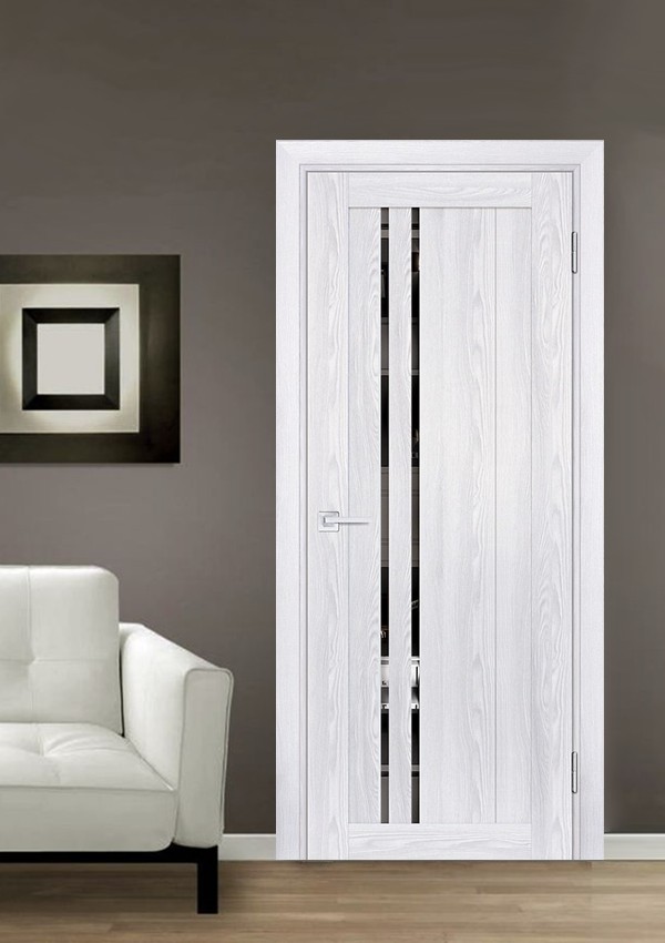 dveri mezhkomnatnyie dveri ekoshpon pvh model psk 10 rivera ays zerkalo tonirovannoe stil hay tek 01 Межкомнатная дверь модели PSK-10 изготавливается с применением бескромочной технологии. Покрытие - НАНОТЕКС с ярко выраженным рисунком фактуры натурального дерева, стойчивое к механическому воздействию и солнечным лучам, не боится влаги. В полотнах используются двойные стекла LACOBEL или зеркальные тонированные вставки, что визуально увеличивает пространство и делает дизайн интерьера более необычным. <a href="#opisglav">Подробнее</a>