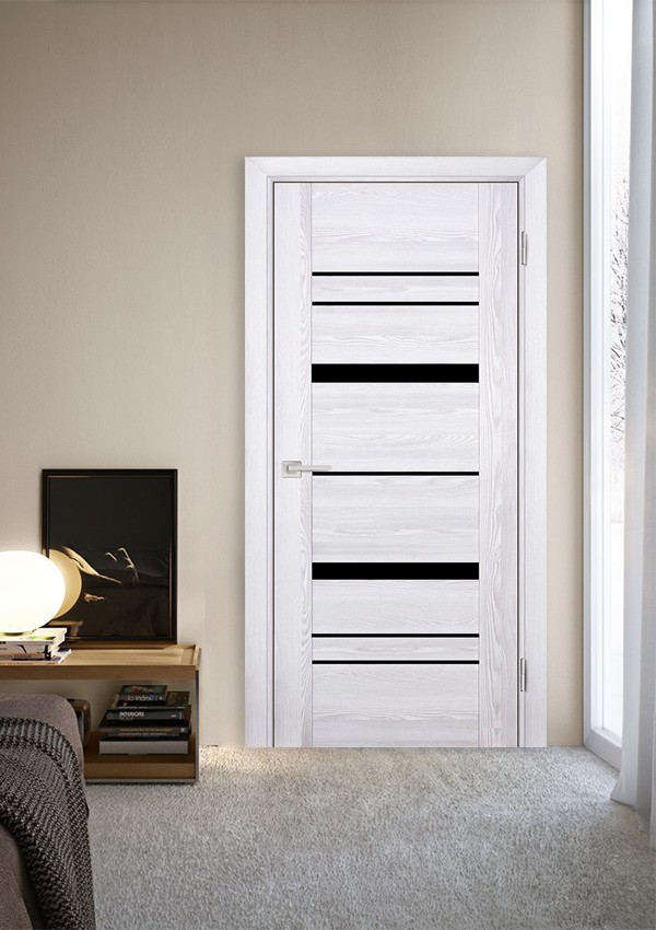 dveri mezhkomnatnyie dveri ekoshpon pvh model psk 2 rivera ays chernyiy lakobel stil hay tek 03 Межкомнатная дверь модели PSK-2 изготавливается с применением бескромочной технологии. Покрытие - НАНОТЕКС с ярко выраженным рисунком фактуры натурального дерева, стойчивое к механическому воздействию и солнечным лучам, не боится влаги. В полотнах используются двойные стекла LACOBEL или зеркальные тонированные вставки, что визуально увеличивает пространство и делает дизайн интерьера более необычным. <a href="#opisglav">Подробнее</a>