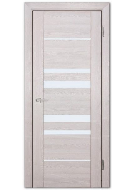 Межкомнатные двери модель PSK-4 Ривьера крем Белый лакобель