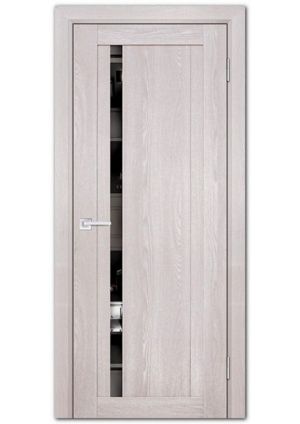 Межкомнатные двери модель PSK-8 Ривьера крем Зеркало тонированное