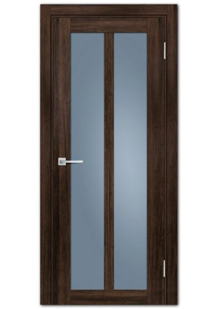 Межкомнатные двери модель PSL-22 Сан-ремо шоколад Графит сатинат