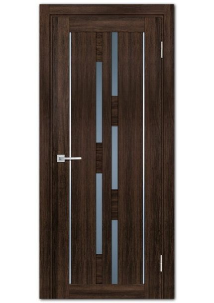 Межкомнатные двери модель PSL-33 Сан-ремо шоколад Графит сатинат